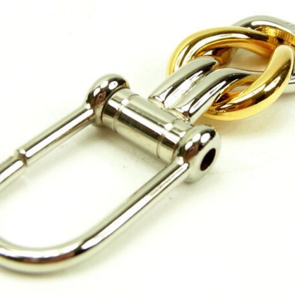 Authentic Gucci key ring Key holder Gold Silver Woman unisex - Picture 5 of 5